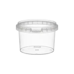 Pot rond 280ml  PP avec fermeture de sécurité
